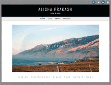 Tablet Screenshot of alishaprakash.com